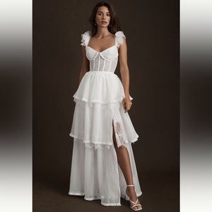 V Chapman White Jolie Dress - Size 12